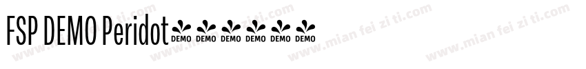FSP DEMO Peridot字体转换